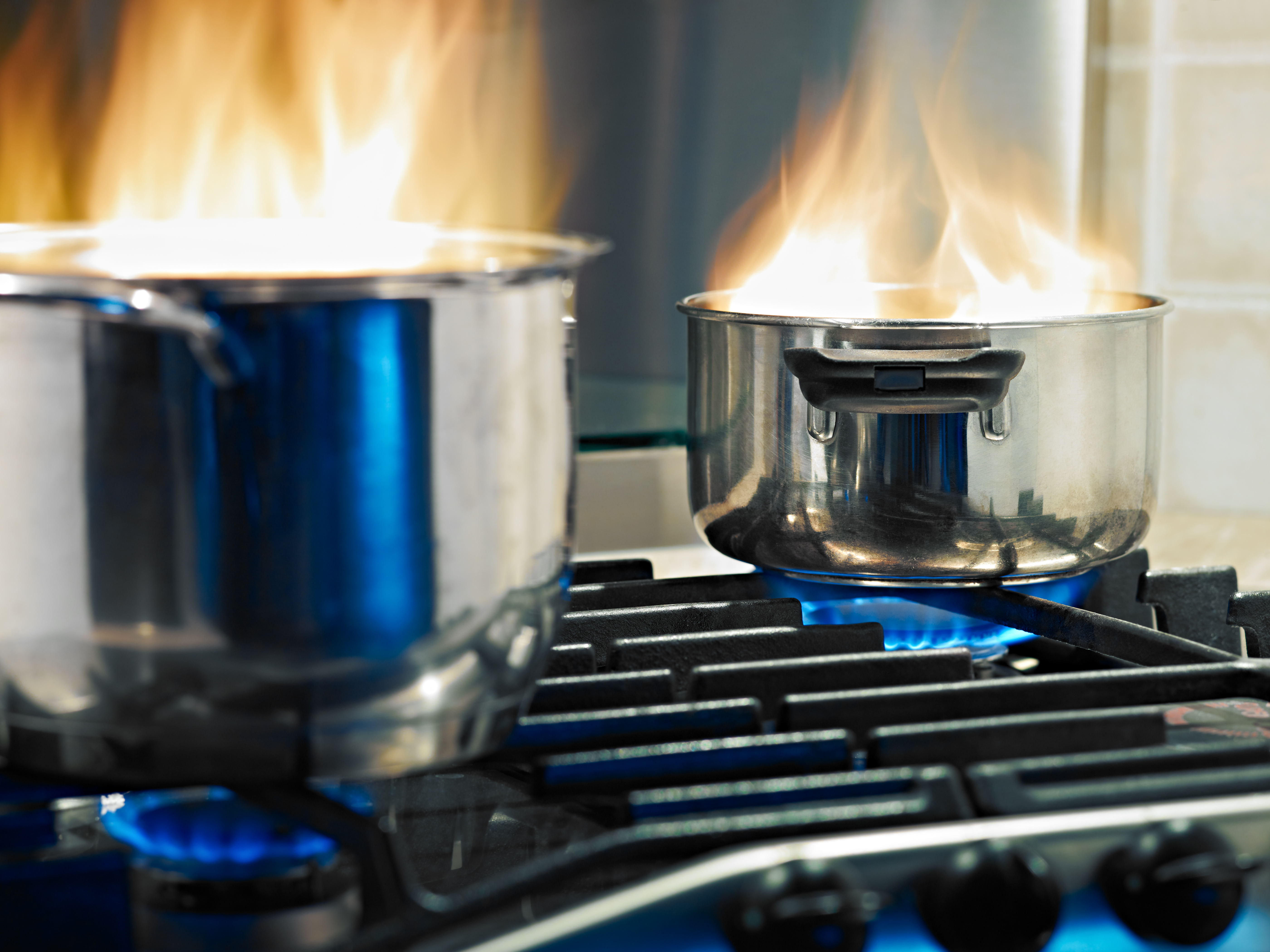 pots on stove fire hazard